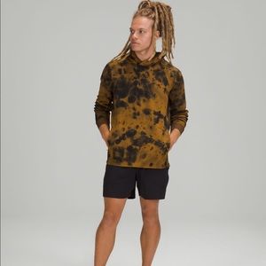 This is the Texture Tech Hoodie from Lululemon in Diamond Dye Gold Spice Black.
